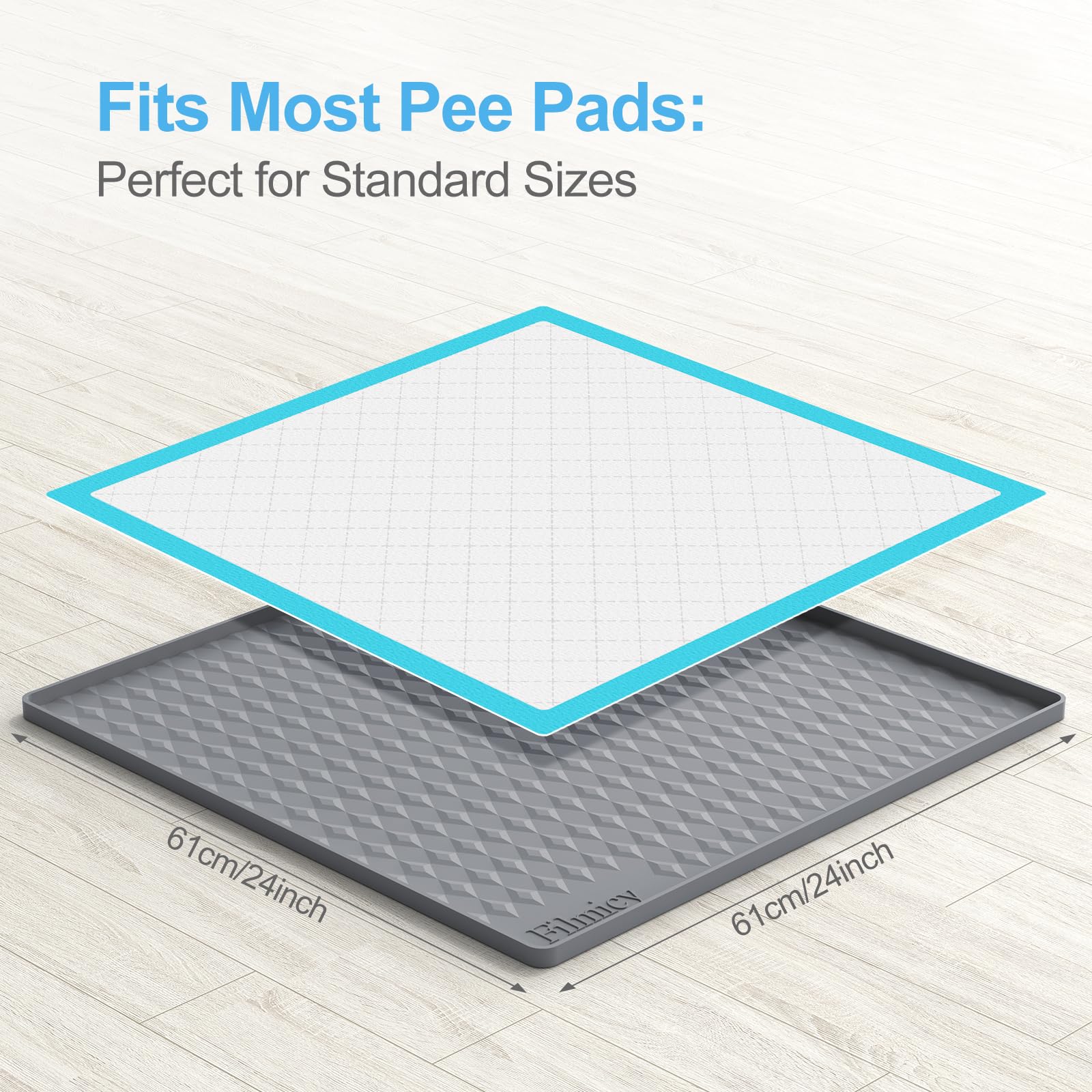 Filmicy Pee Pad Holder waterproof surface is easy to wipe clean.