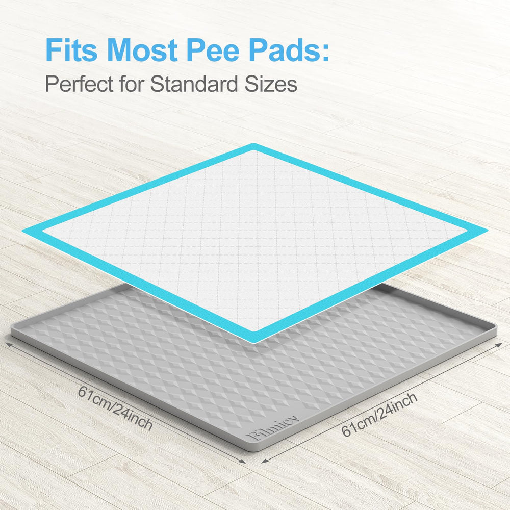 Filmicy portable pee pad holder rolls up for storage or travel convenience.