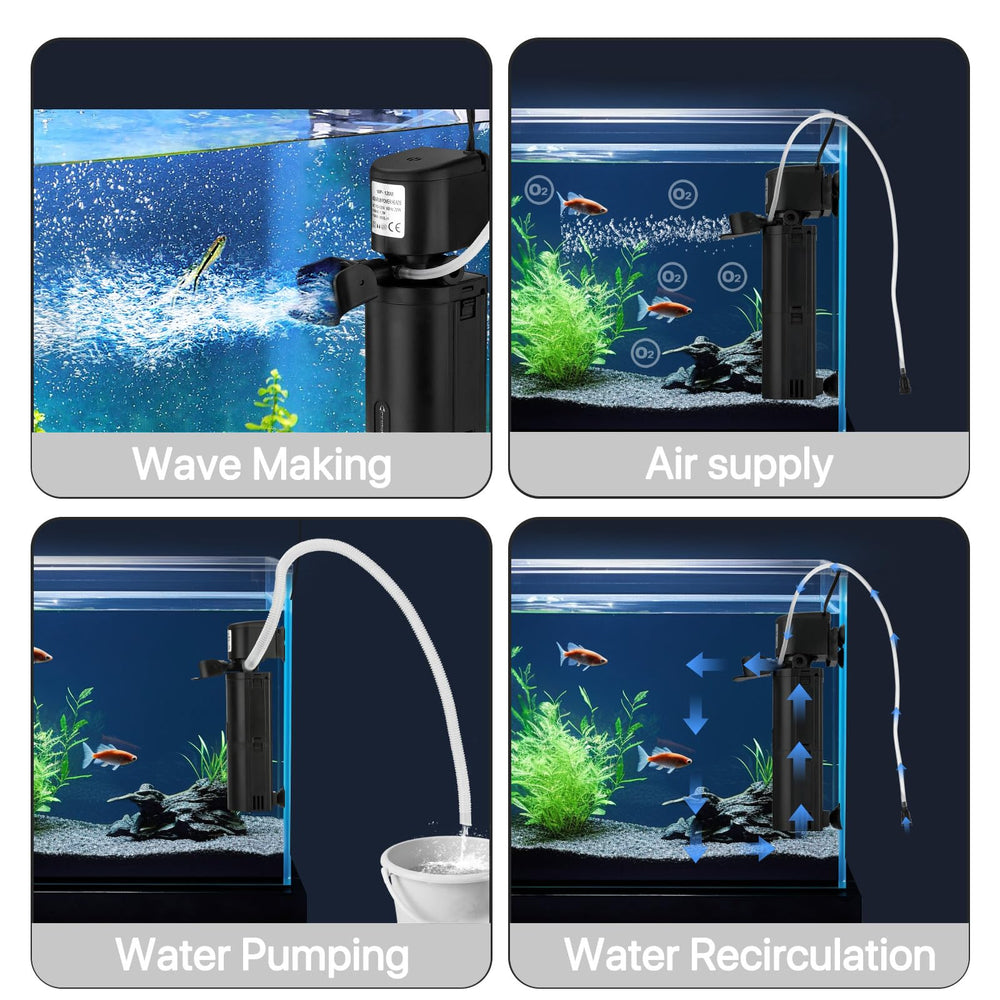Finaqua internal filter suitable for 10-55 gallon tanks with stable circulation.