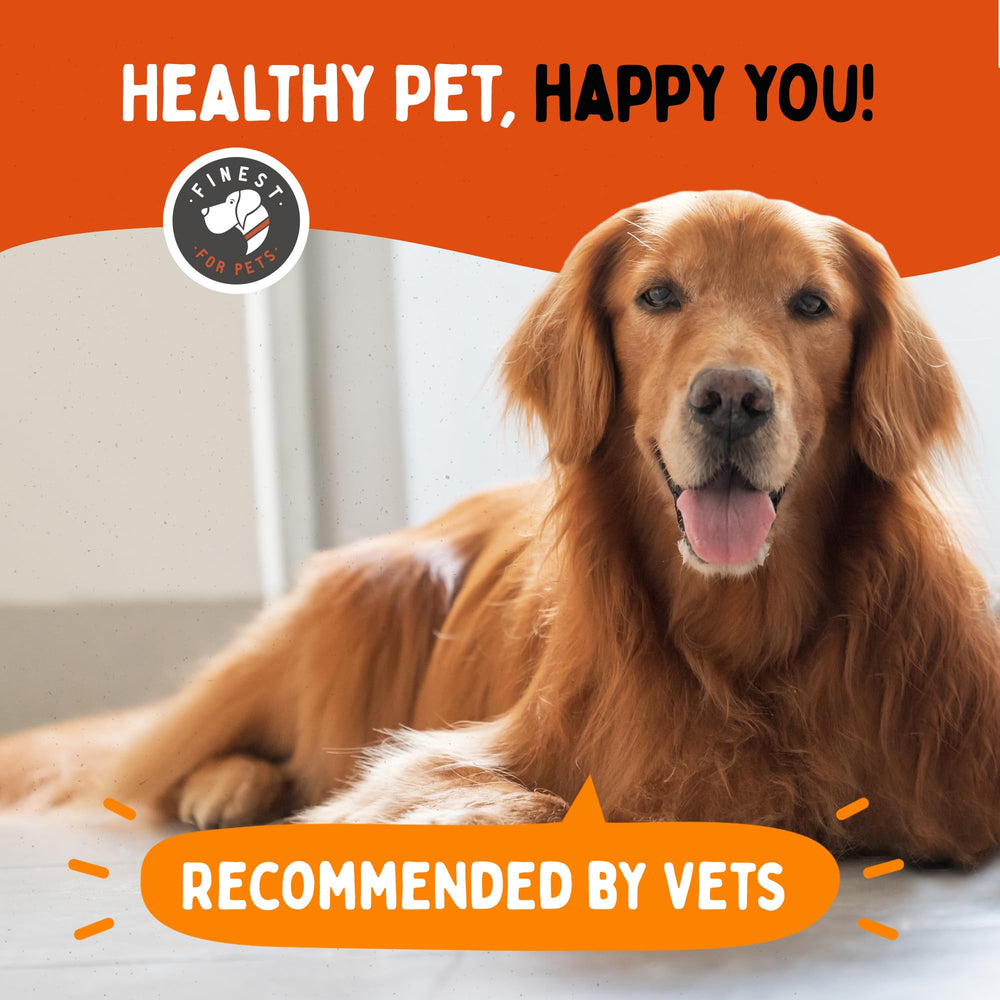 Finest For Pets liquid glucosamine serving size shows convenient daily amount