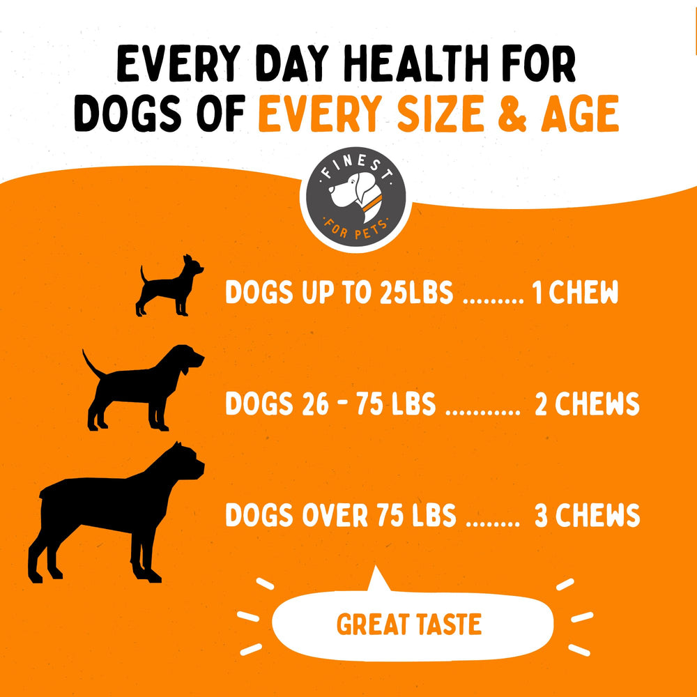 Finest For Pets soft chicken-flavored chews dogs will love