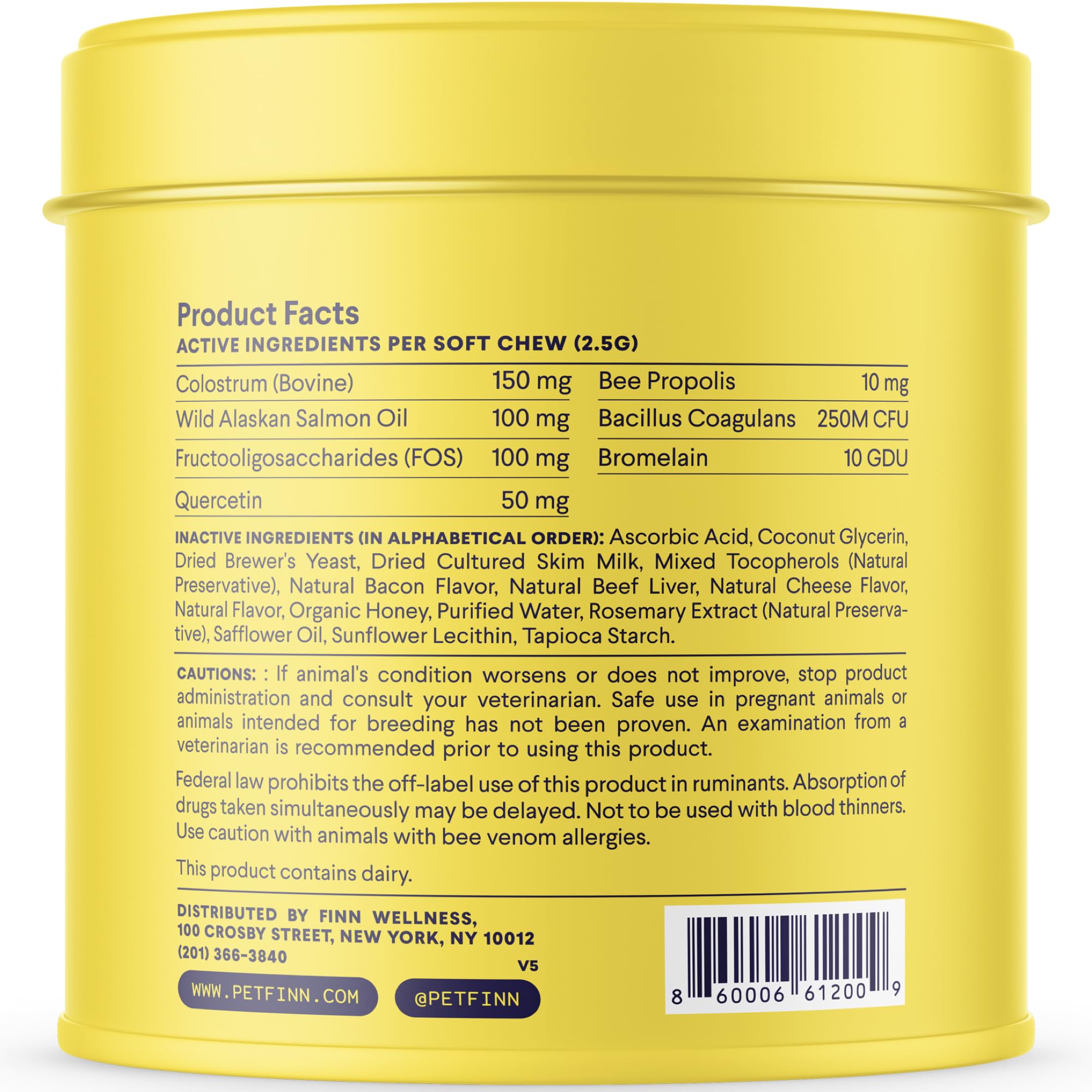Finn Allergy & Itch prebiotics probiotics image conveys gut health support.