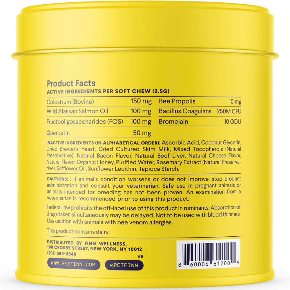 Finn Allergy & Itch prebiotics probiotics image conveys gut health support.
