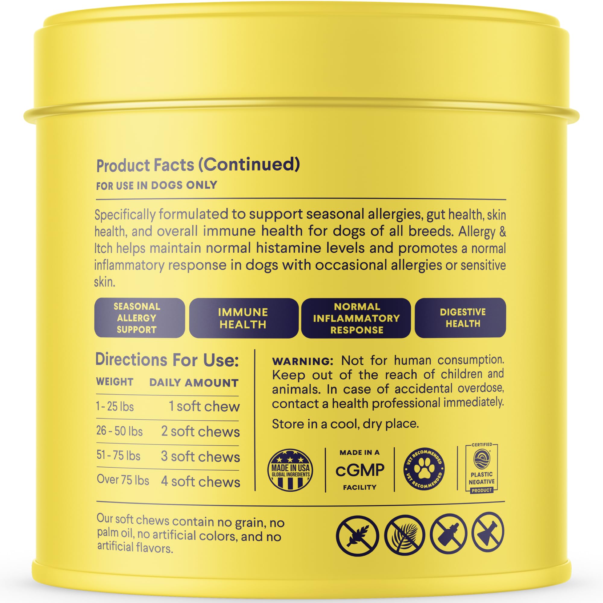 Finn Allergy & Itch salmon oil closeup highlights coat nourishment and skin health.