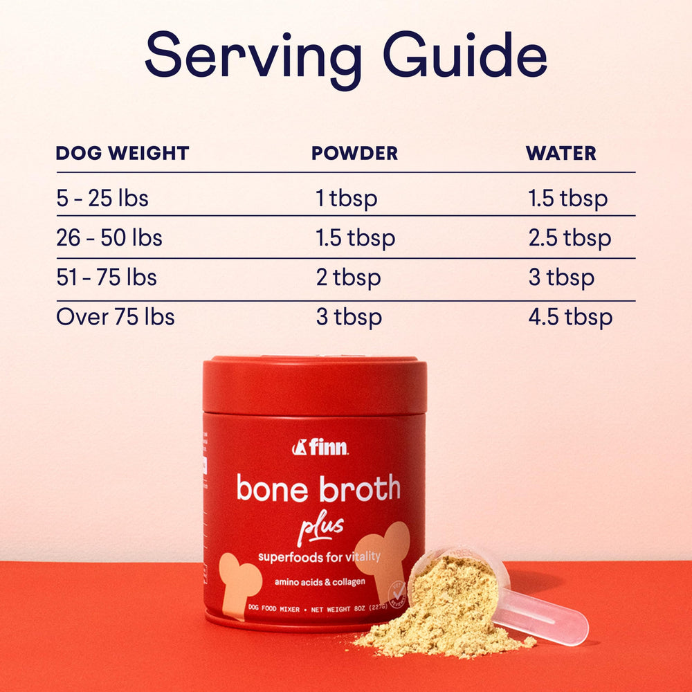 Finn Bone Broth Plus collagen powder close-up highlighting amino acids for mobility