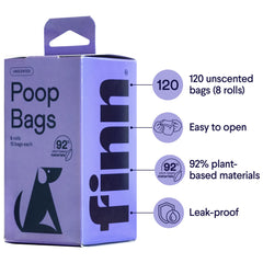 Finn easy-open rolls enable quick tear and smoother bagging for strolls.