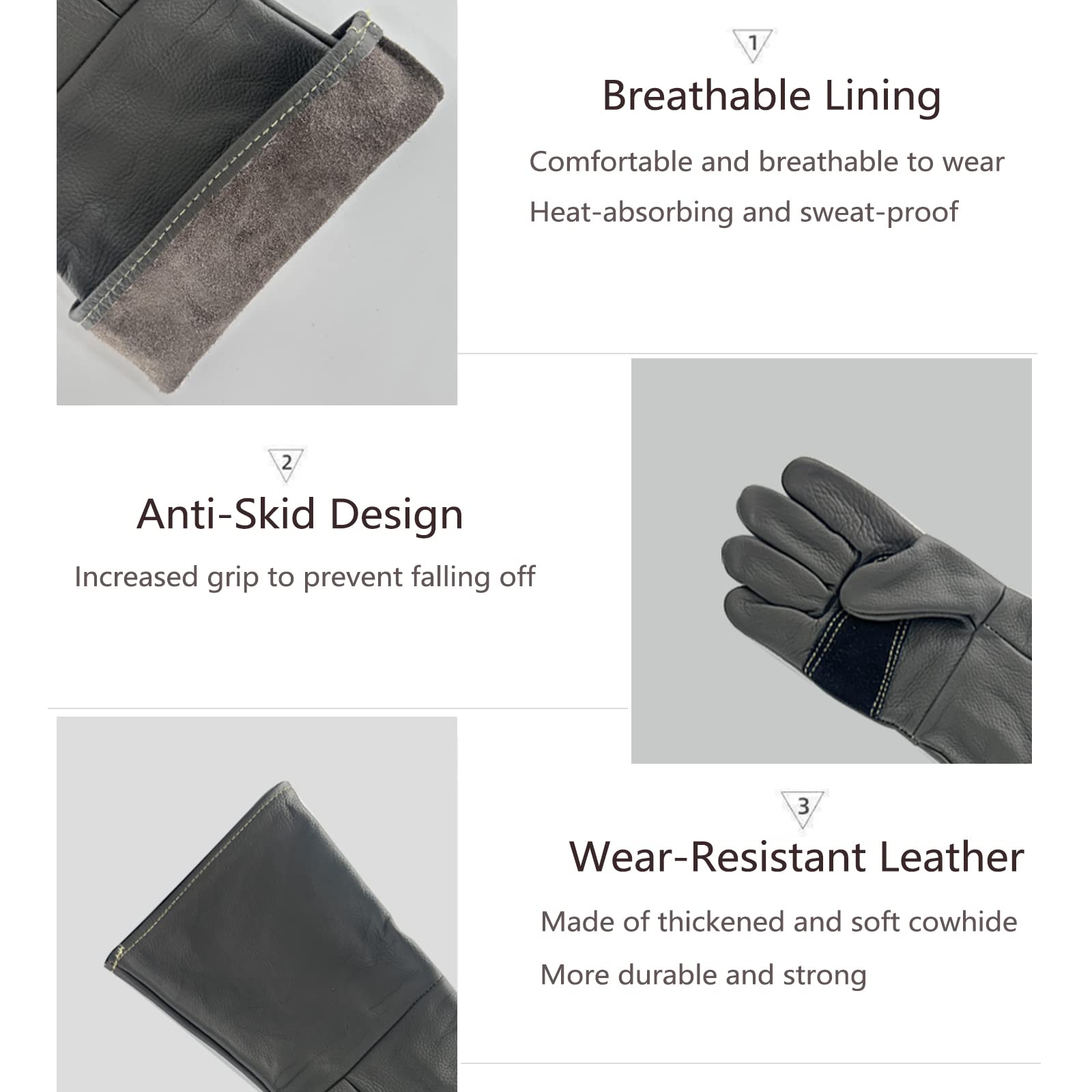 FIPASEN anti-slip seam protector glove improves grip when handling active animals.