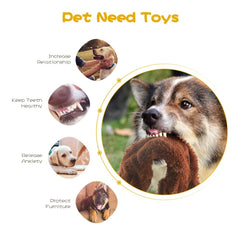 Fireor dog squeak toys woodland animals variety for engaging play