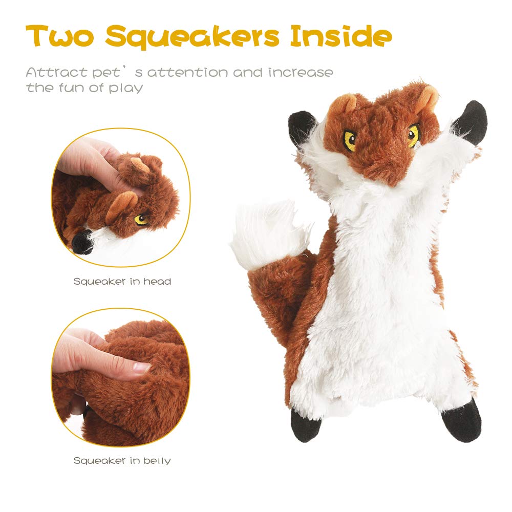 Fireor two squeakers in head and tail design captures attention