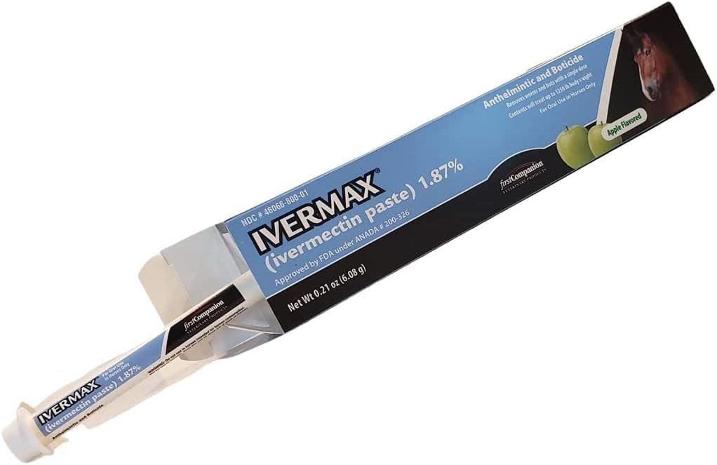 First Companion Ivermax blue formulation signals active paste for equine parasites
