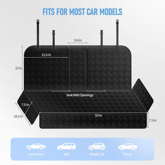 FIRSTWELL dog car seat cover universal fit works with most cars and SUVs.
