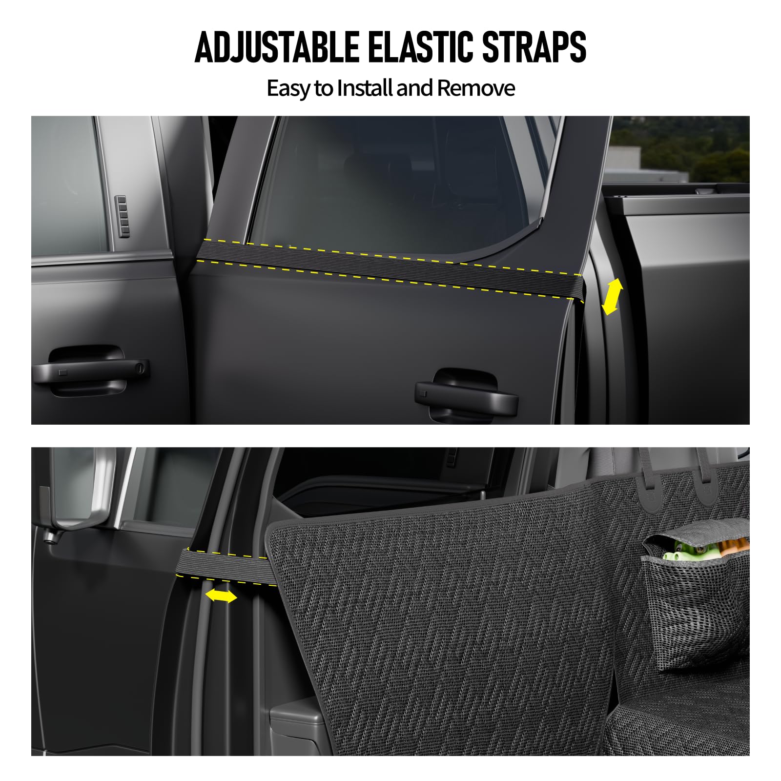 FIRSTWELL patented design dog seat cover for secure fit and quick installation