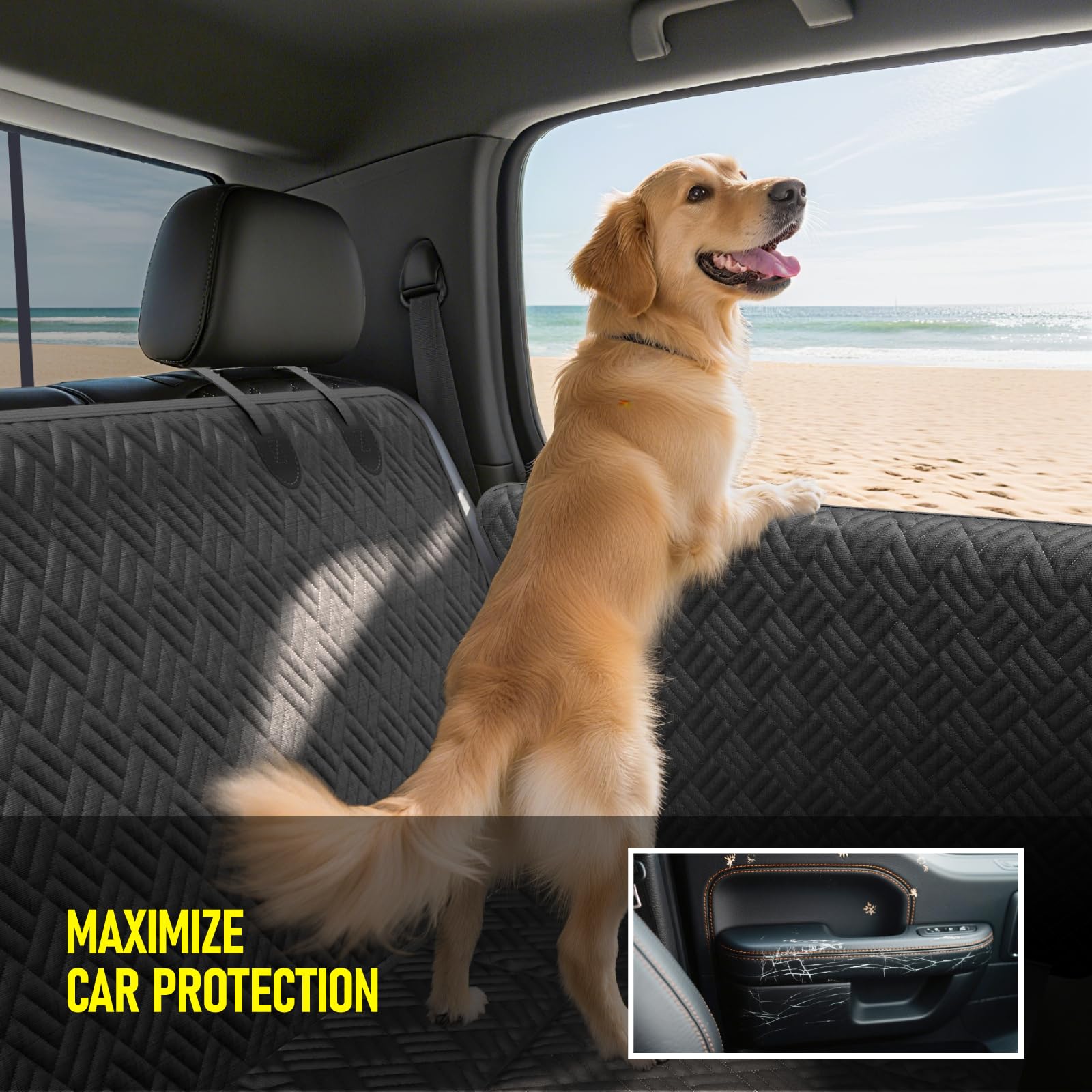 FIRSTWELL storage pouch keeps pet essentials neatly organized while you drive