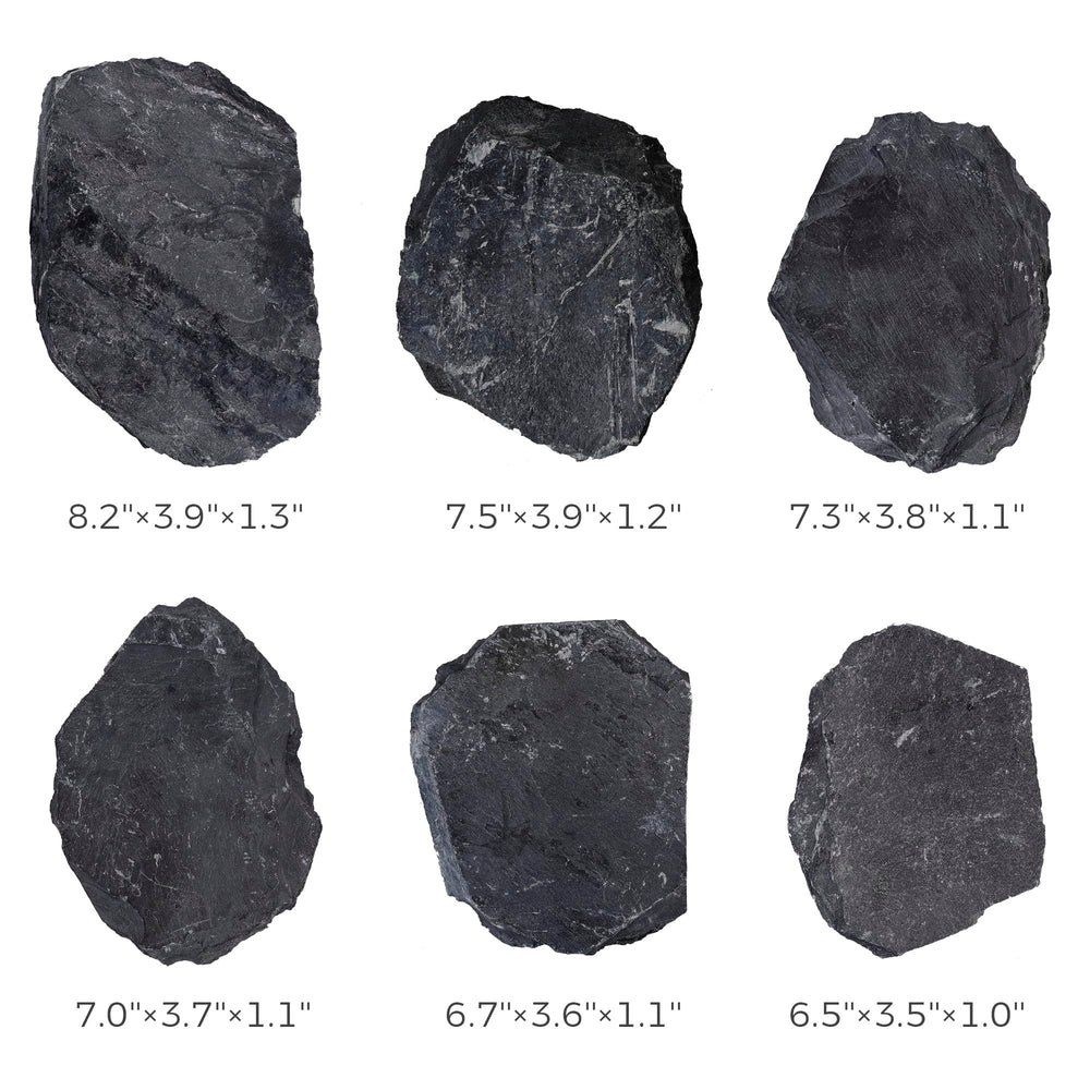 FISCAPE natural slate rocks in varied 6-8 inch sizes for micro-landscapes.