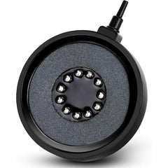 Fishkeeper aquarium bubble light disk softly illuminates tanks with serene glow.