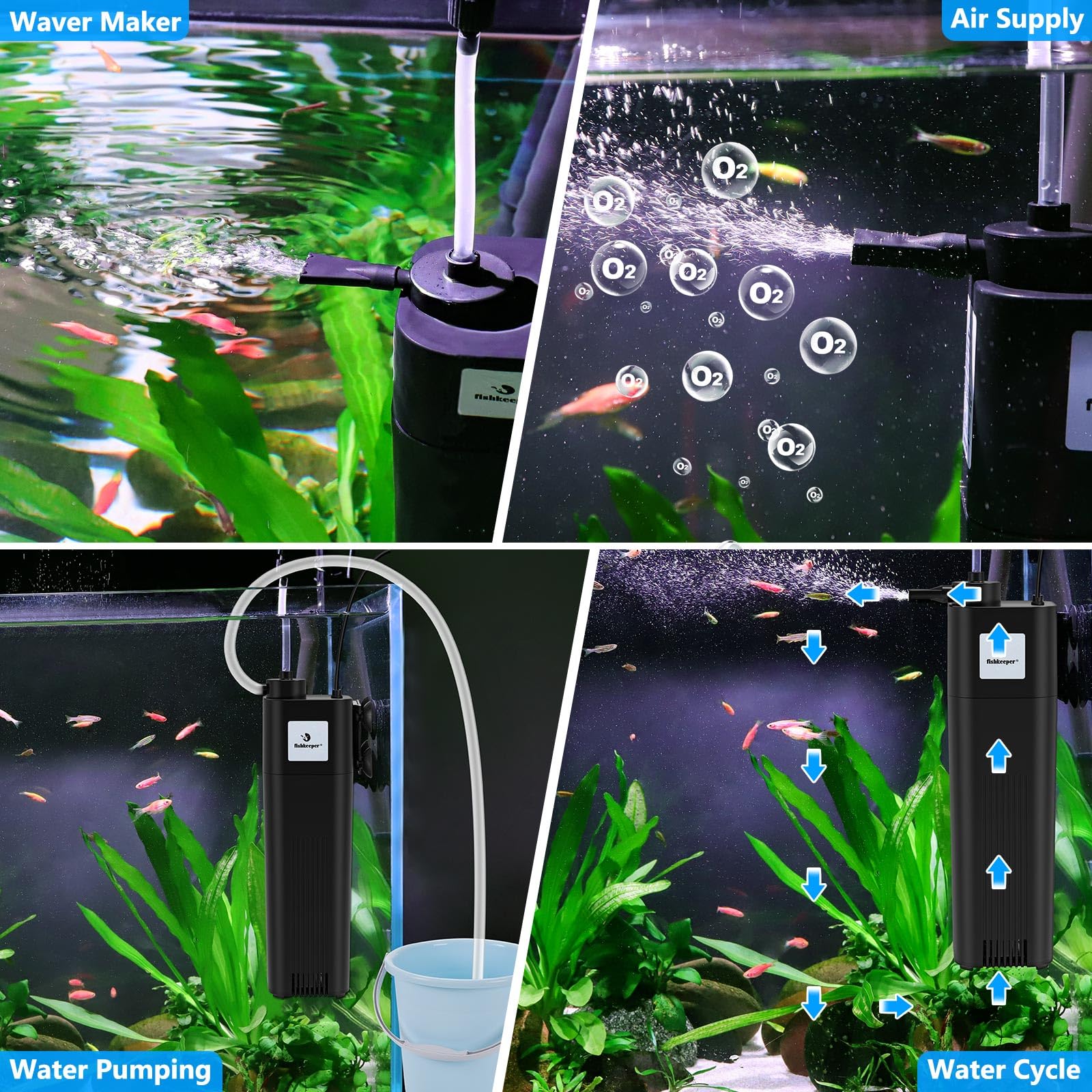 The fishkeeper filter activated-carbon odor-removal improves tank scent and freshness.