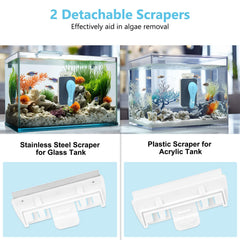 Fishkeeper aquarium cleaner detachable scraper plastic for acrylic tanks