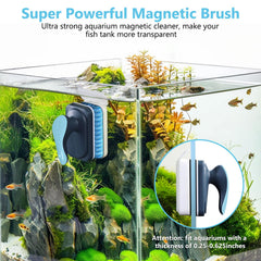 Fishkeeper magnetic cleaner handle provides ergonomic grip for steady cleaning sessions