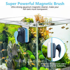 fishkeeper limpieza doble cara cubre interior y exterior para un acuario limpio