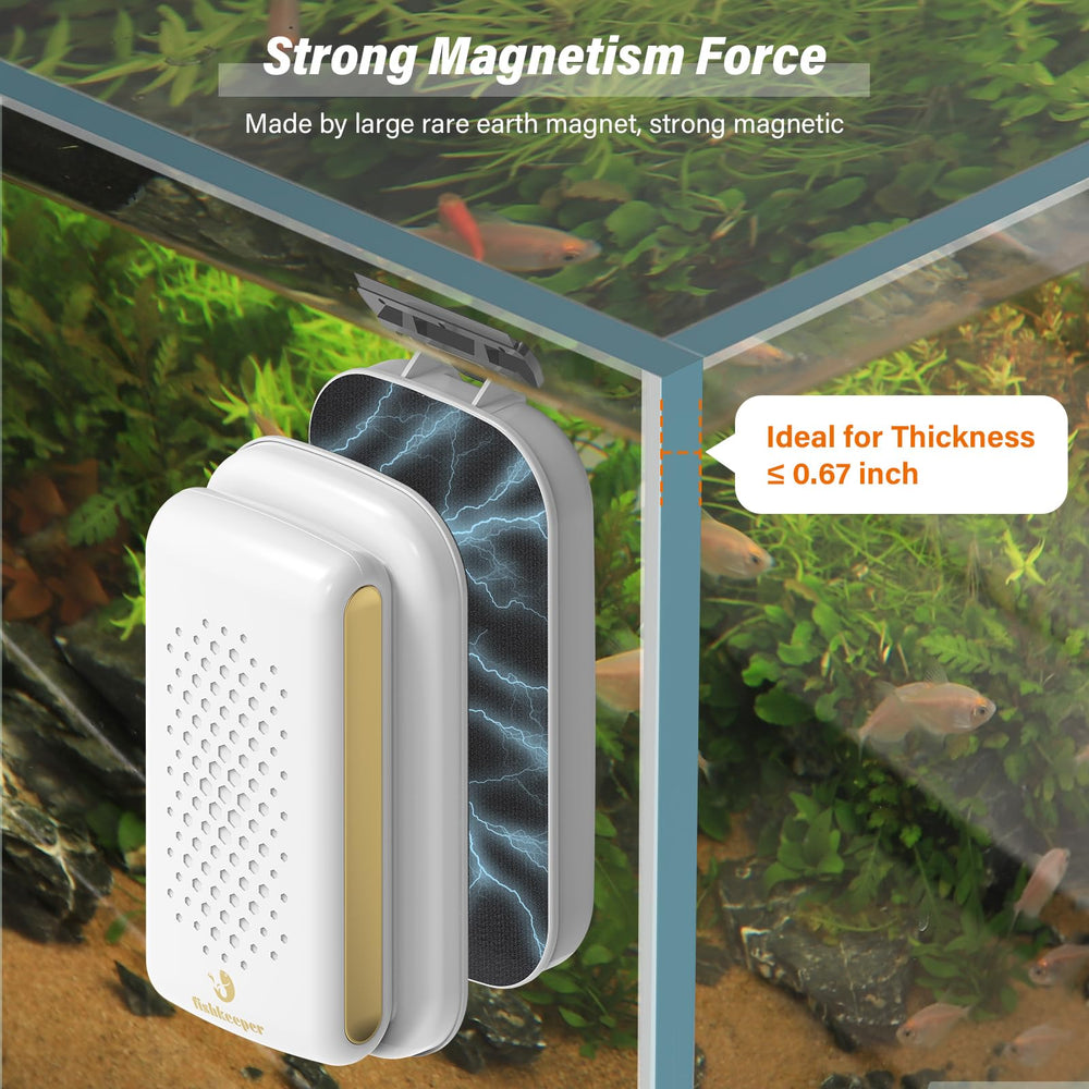 fishkeeper magnetic aquarium cleaner inside pad demonstrates sturdy scrubbing for algae removal.