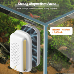 fishkeeper magnetic aquarium cleaner inside pad demonstrates sturdy scrubbing for algae removal.