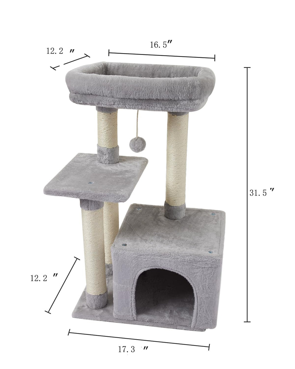 FISH&NAP cat tree instructions and tools included for quick setup