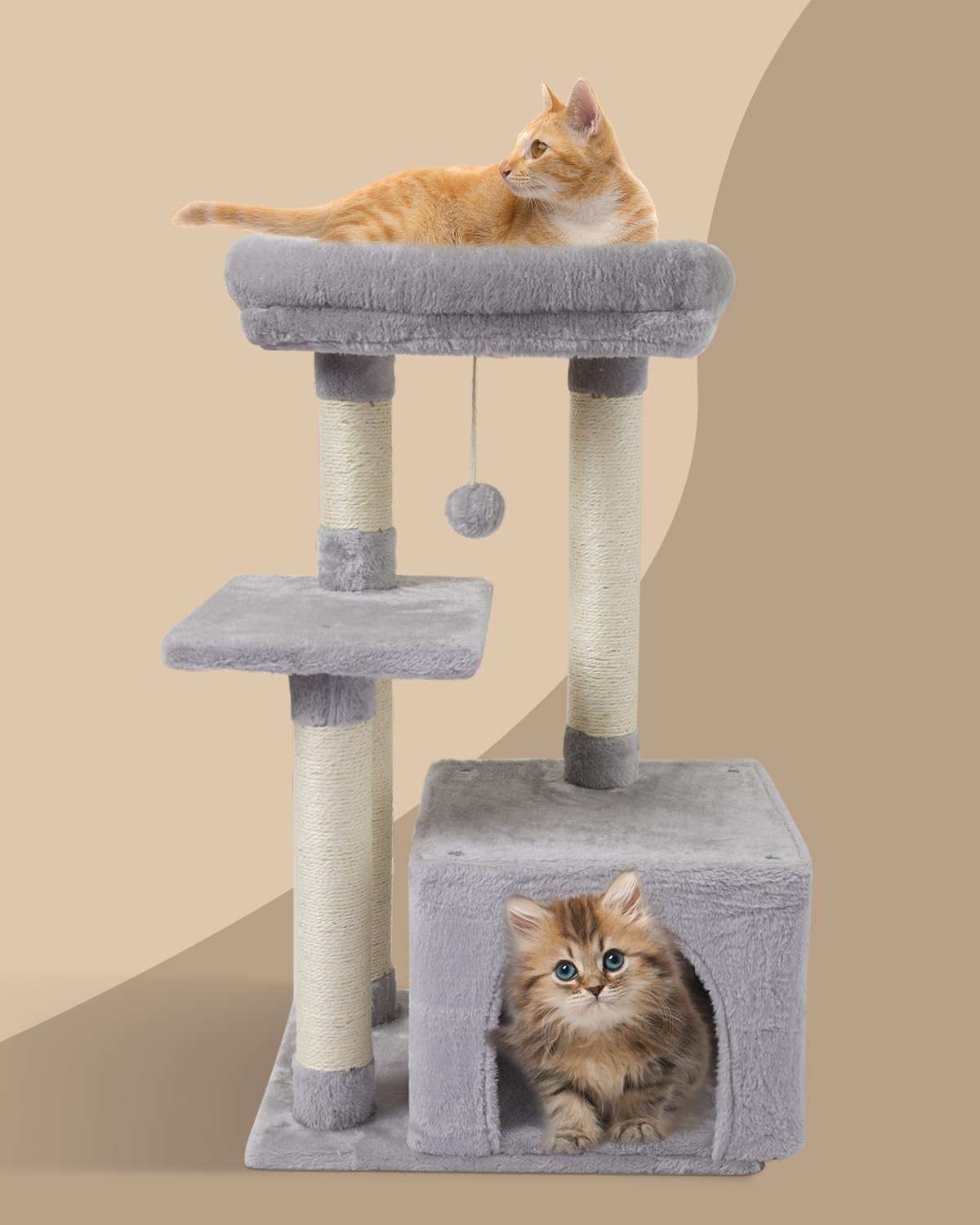 FISH&NAP cat tree stable base during assembly