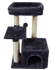 FISH&NAP cute cat tree top platform view for elevated play and observation