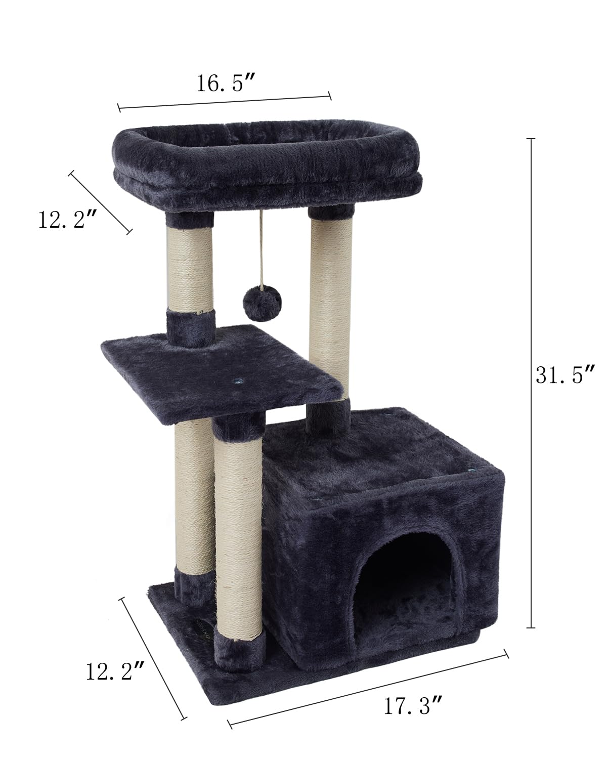FISH&NAP travel-friendly cat tree designed for small spaces