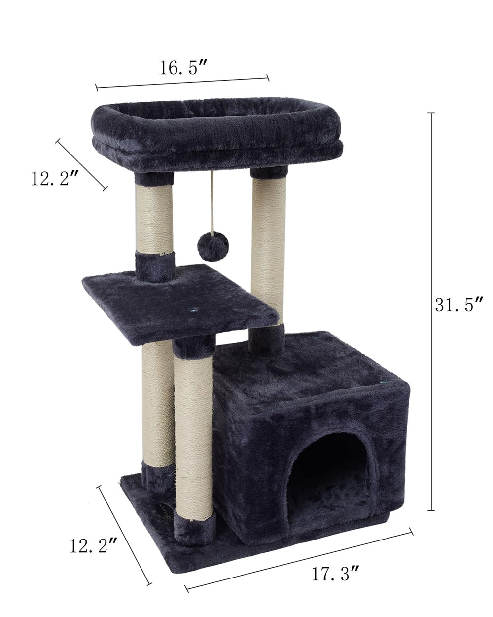 FISH&NAP travel-friendly cat tree designed for small spaces