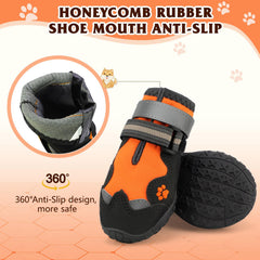 FISHOAKY dog shoes 360° anti-slip exterior helps prevent slipping.