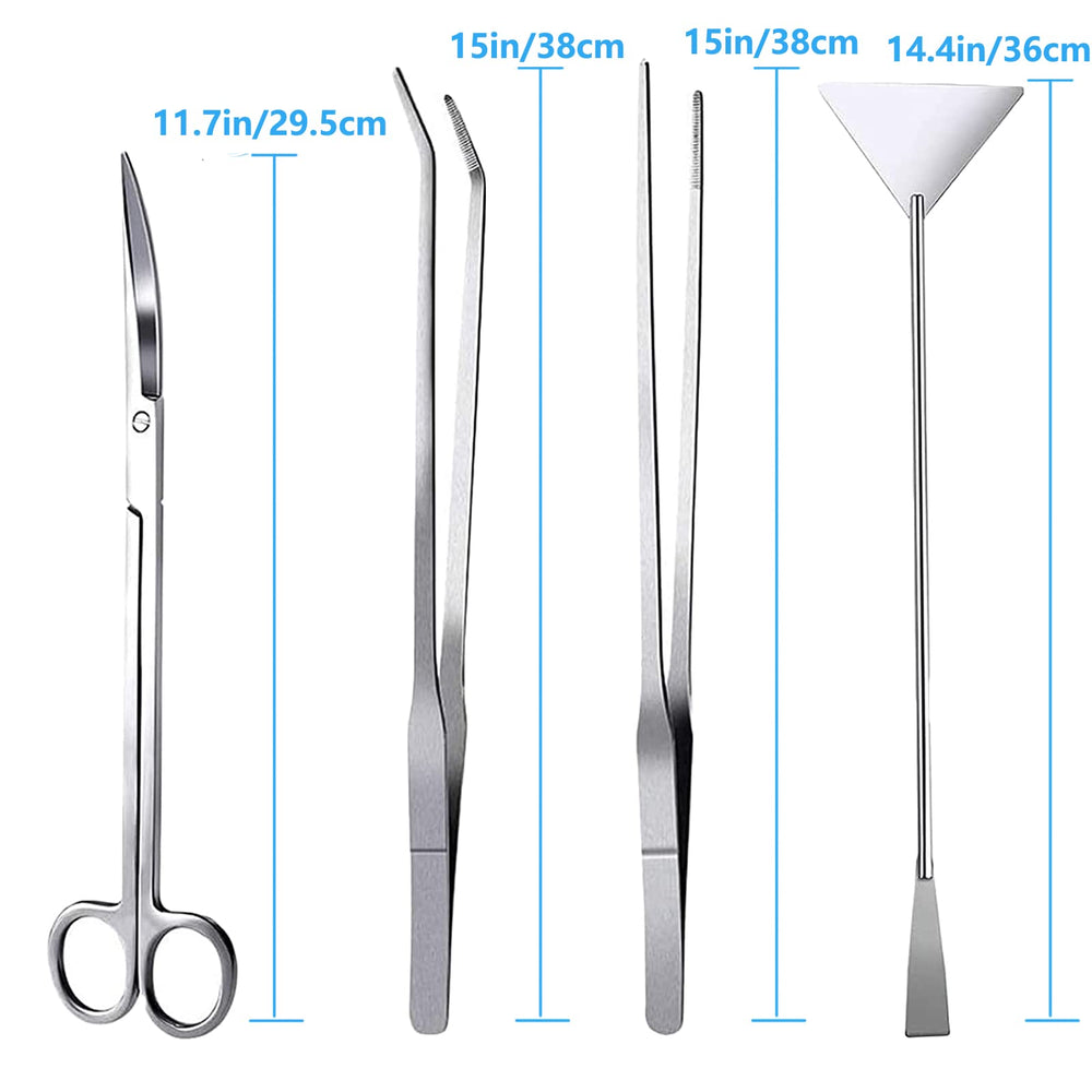 FISTOY 15in curved tweezer ideal for delicate plant work and tricky layouts.