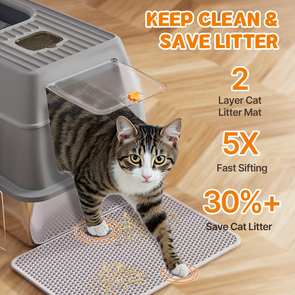 Fitrobust metal scoop included for quick, easy cleanup