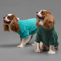 Fitwarm 3-pack fleece dog sweater side view highlights flexible fit for daily walks.