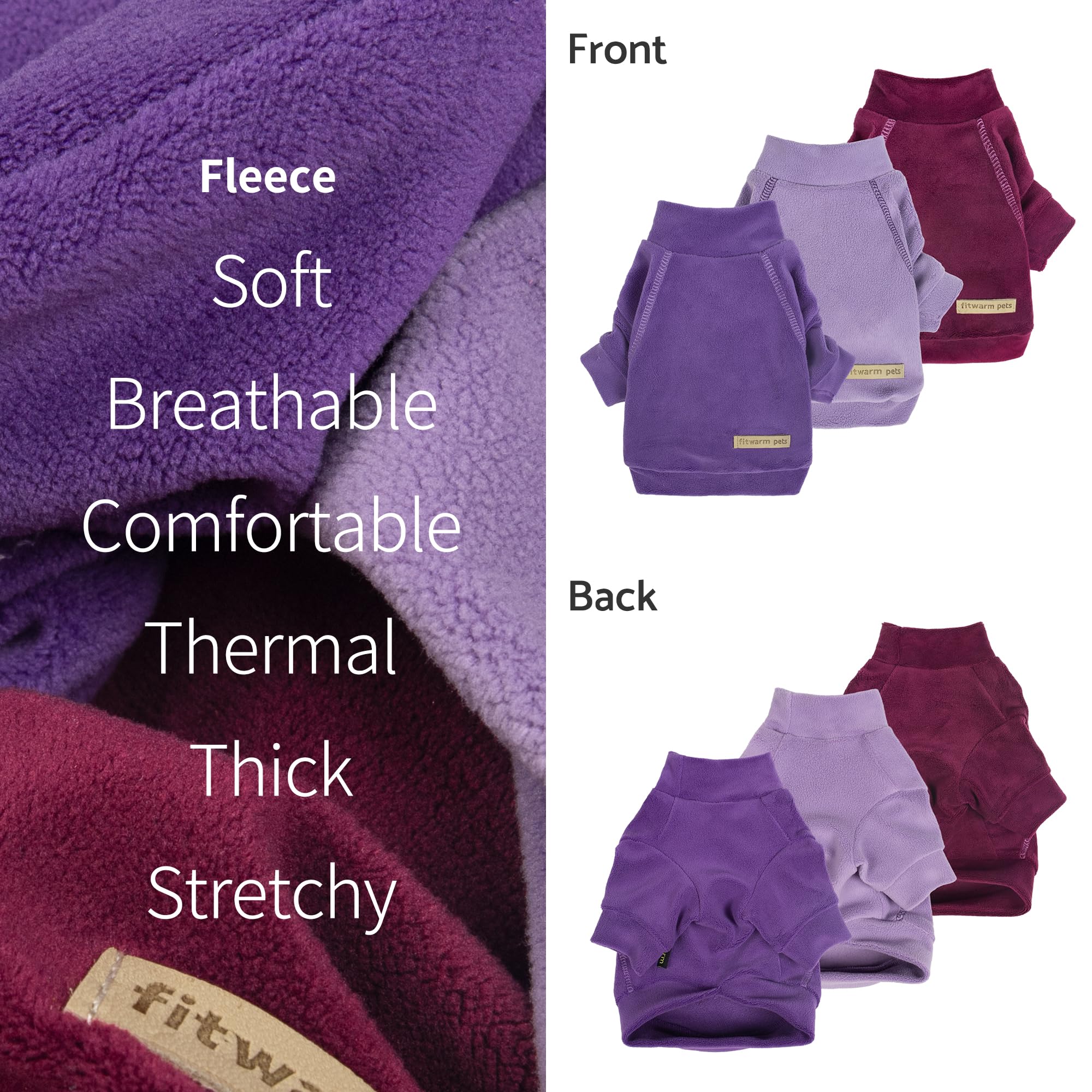 Fitwarm closeup fabric detail shows soft 94 polyester 6% spandex blend