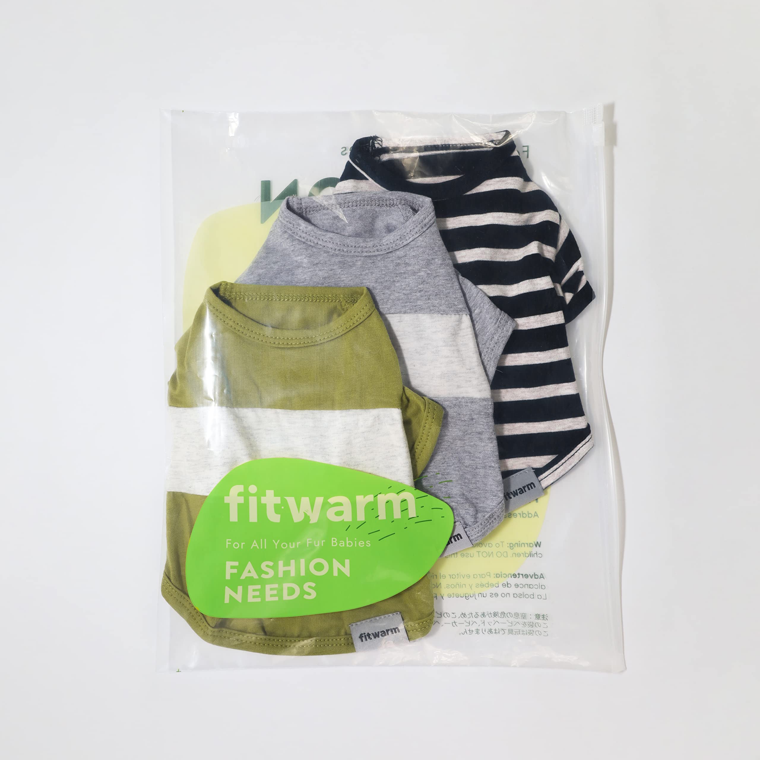 Fitwarm breathable cotton dog shirt with sleeves for sun protection