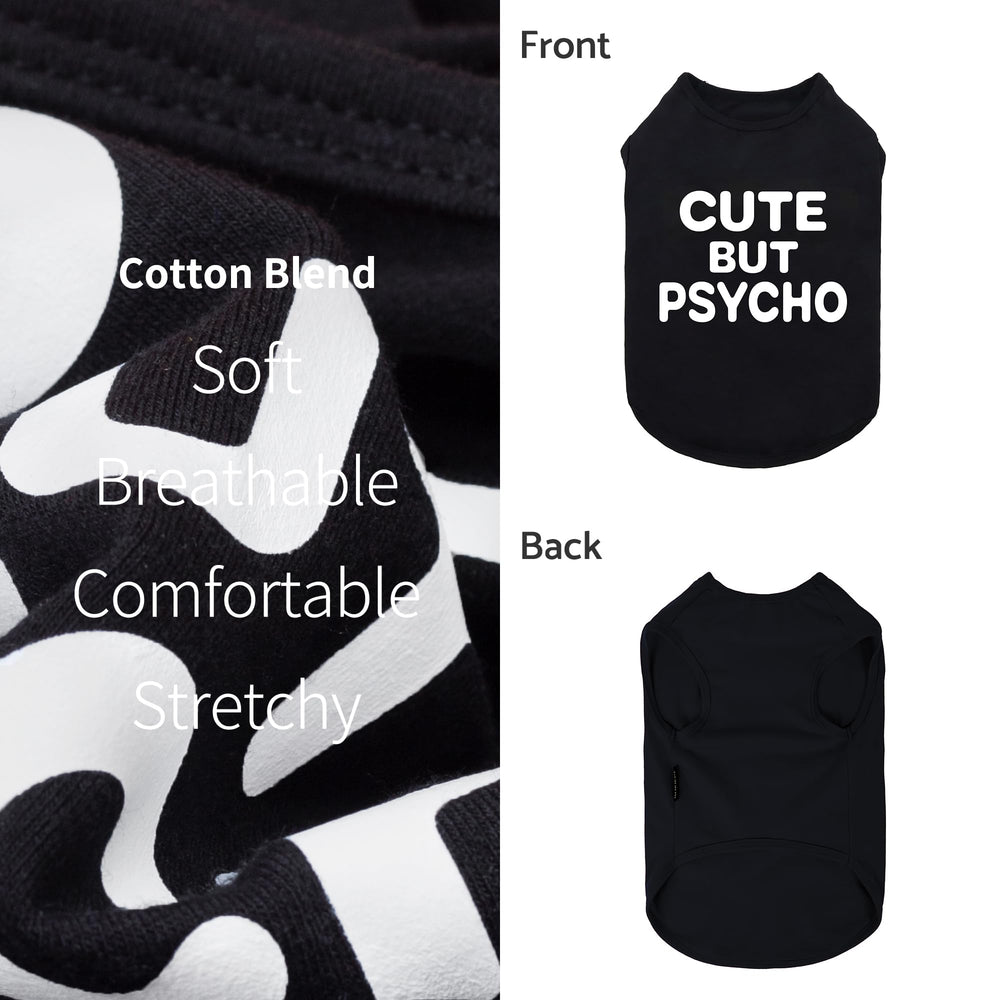 Fitwarm camiseta para perro linda pero loca, elasticidad para libertad de movimiento.
