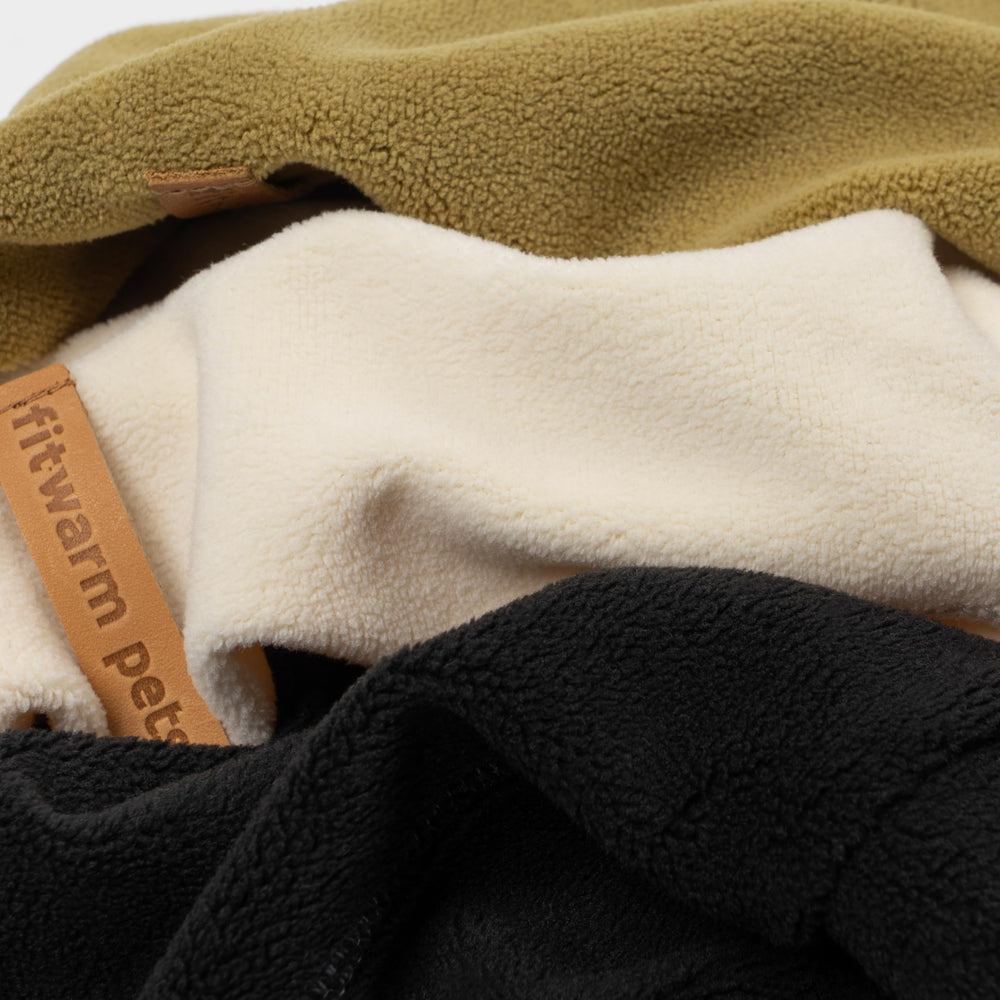 Fitwarm Classic Fleece Dog Sweater easy-on-off design; quick outfit changes.
