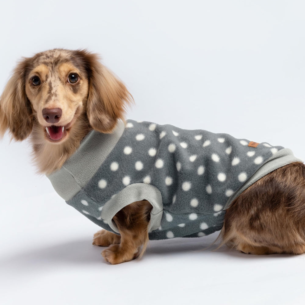 Fitwarm cozy pullover jacket shown in light grey for chilly park strolls