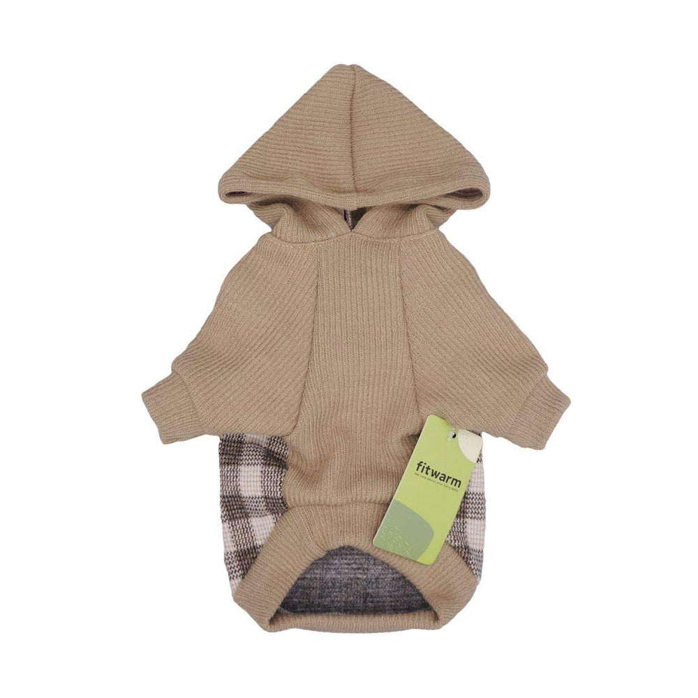 Fitwarm Dog Hoodie hood and collar detail offers a secure, stylish fit.