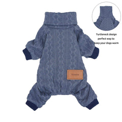 Fitwarm dog sweater underbelly elastic blue ensures secure, comfy coverage