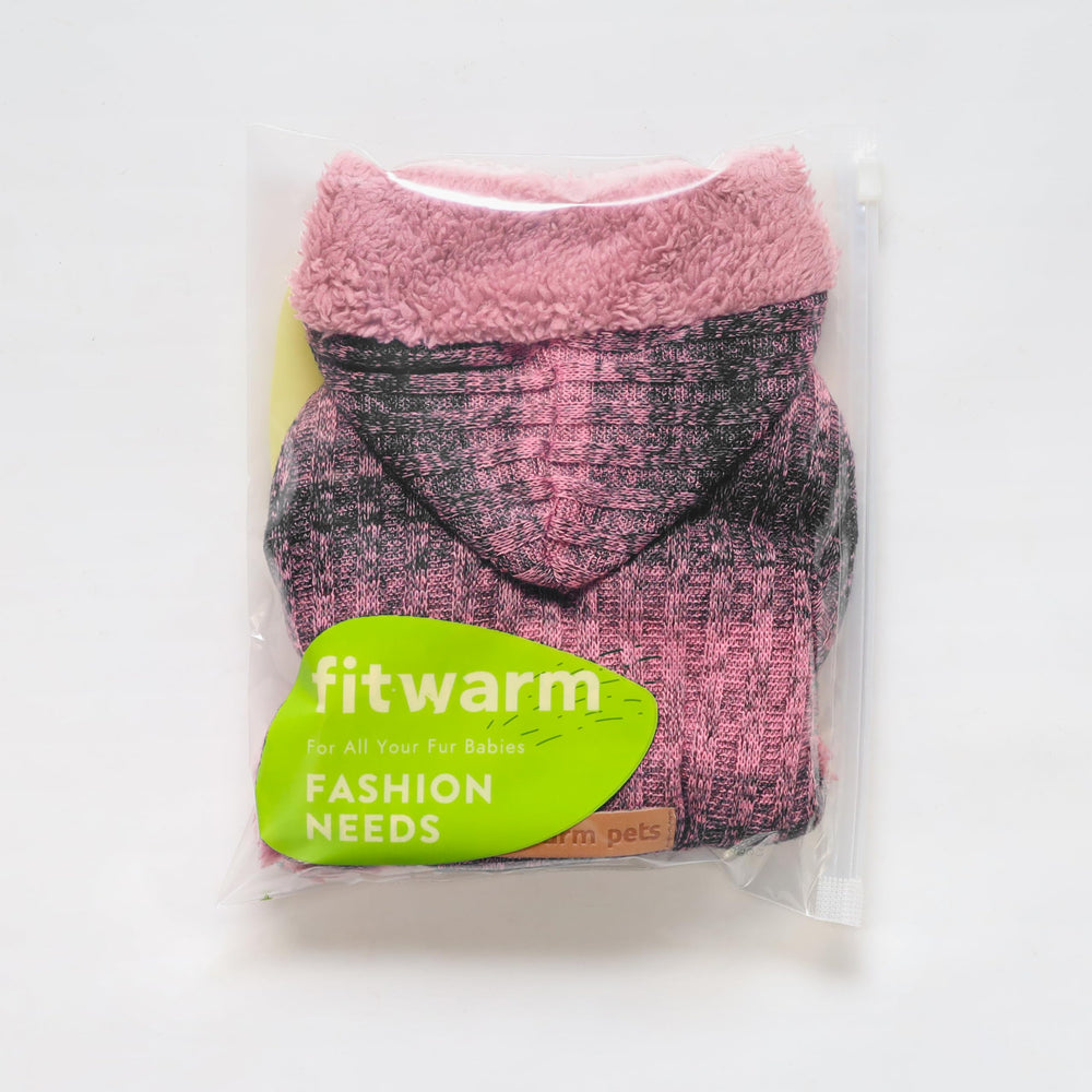 Fitwarm fuzzy dog sweater winter wear for daily park and home outings.
