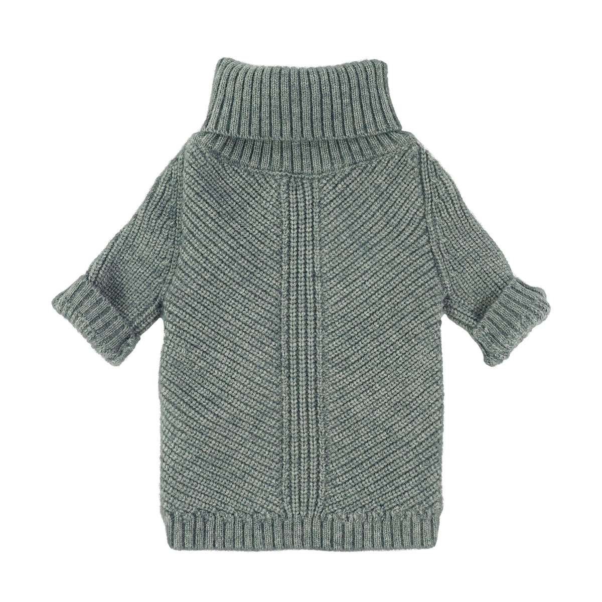 Fitwarm dog turtleneck sweater front view for warm, easy-wear winter outings.