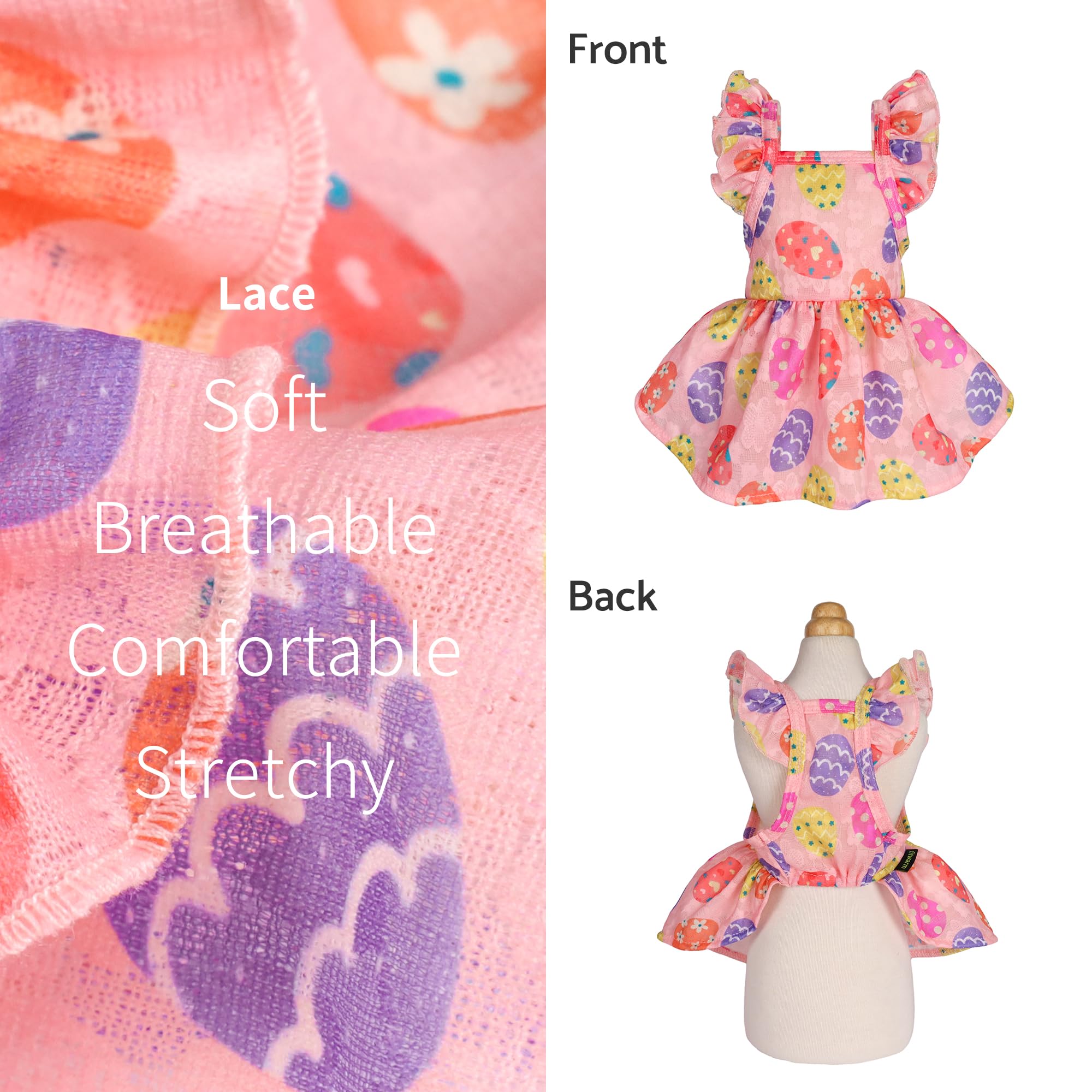 Fitwarm Easter Egg Dress with flared skirt for a dressy spring look.