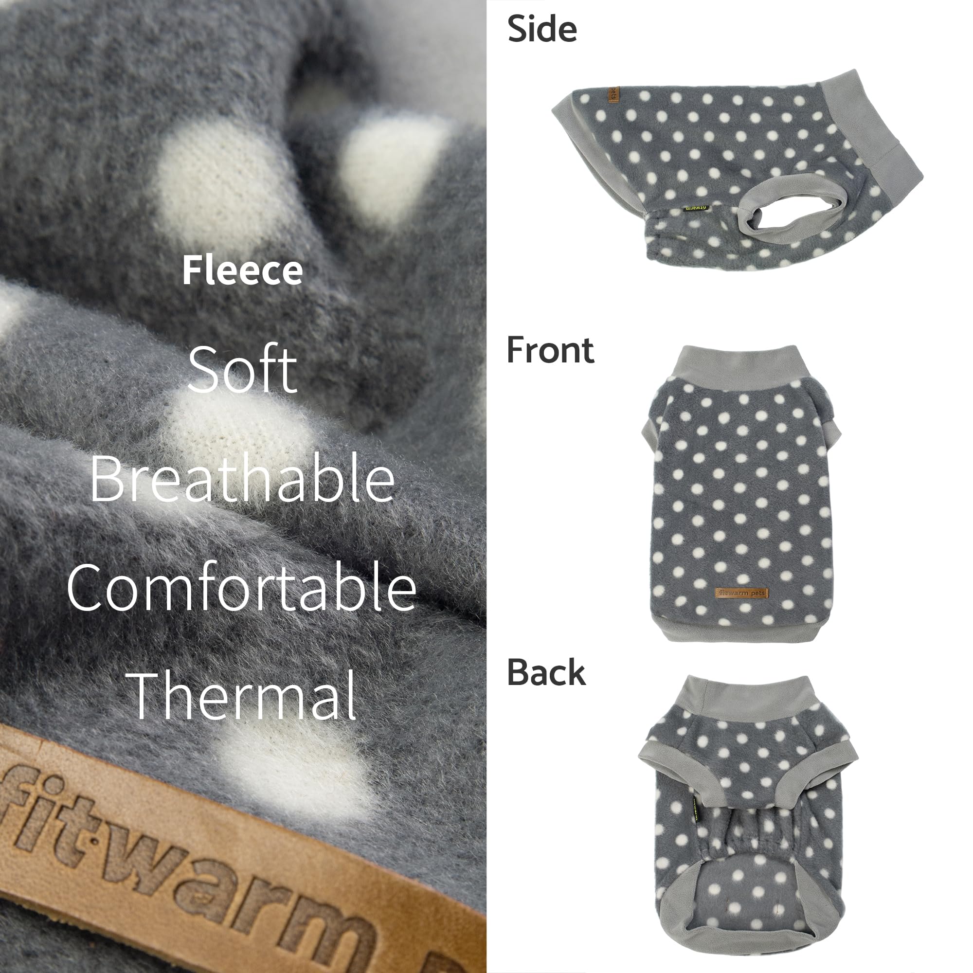 Fitwarm dog winter clothes enable easy on/off and flexible movement