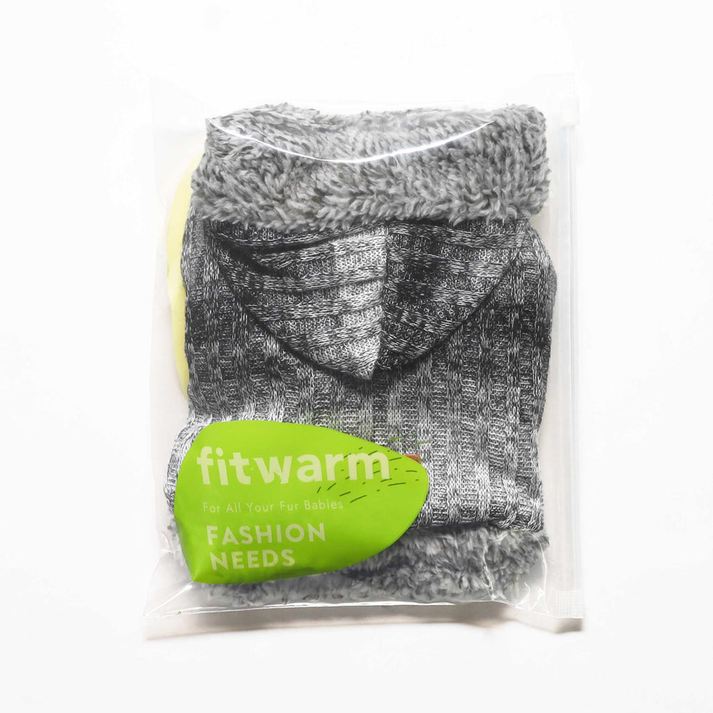 Fitwarm Fuzzy Dog Sweater pull-on design simplifies dressing and potty breaks.