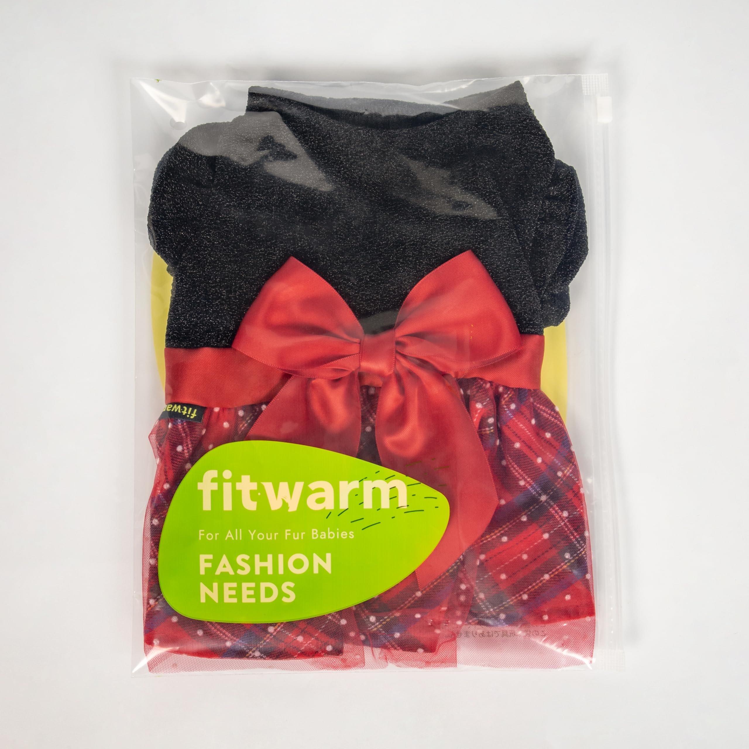 Fitwarm festive dog dress ready for photos and park strolls