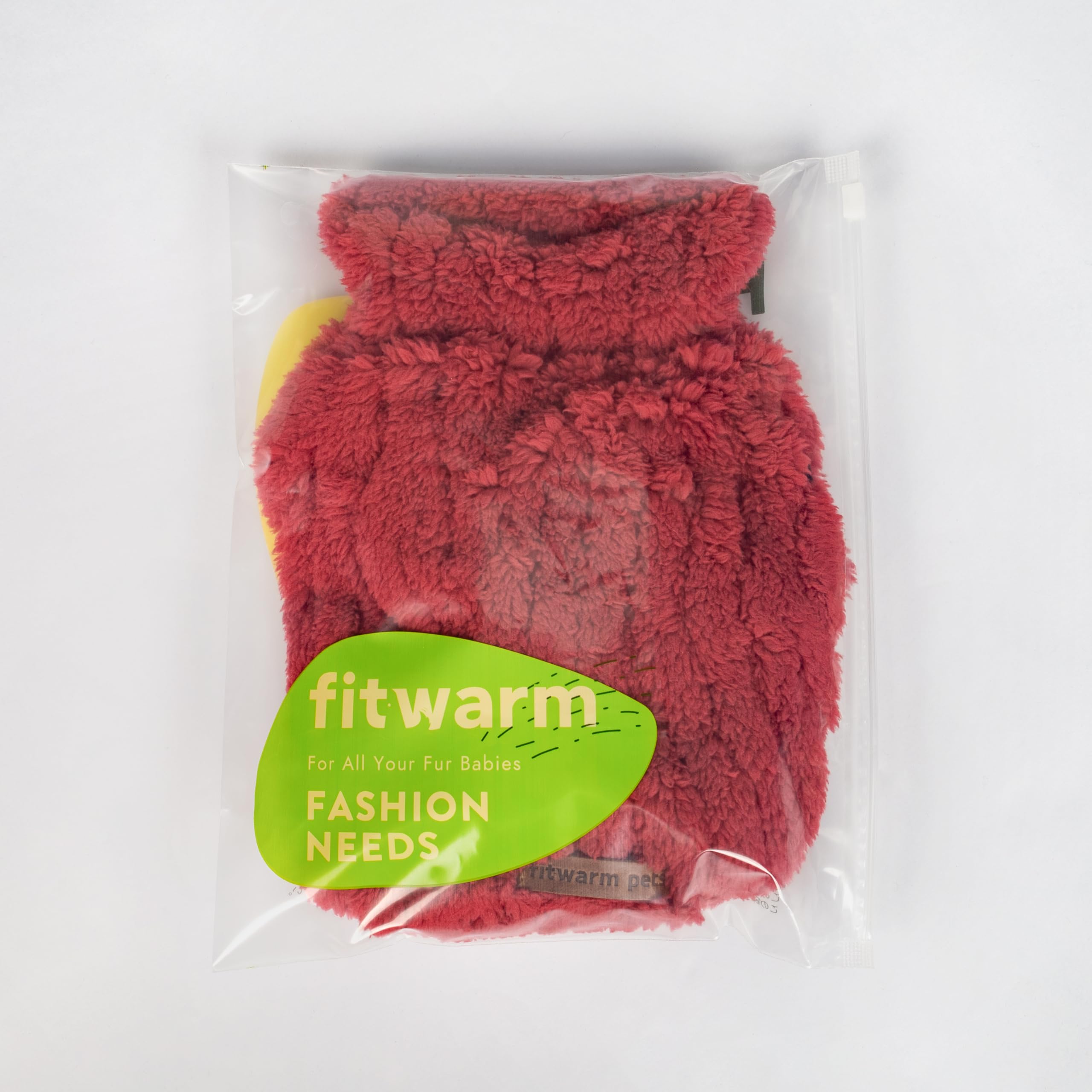 Fitwarm home-dog pajamas red lounging look with warmth
