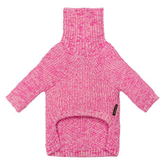 Fitwarm knitted turtleneck dog sweater side view highlighting comfortable movement