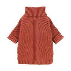 Fitwarm red thermal dog sweater front view for cozy daily warmth